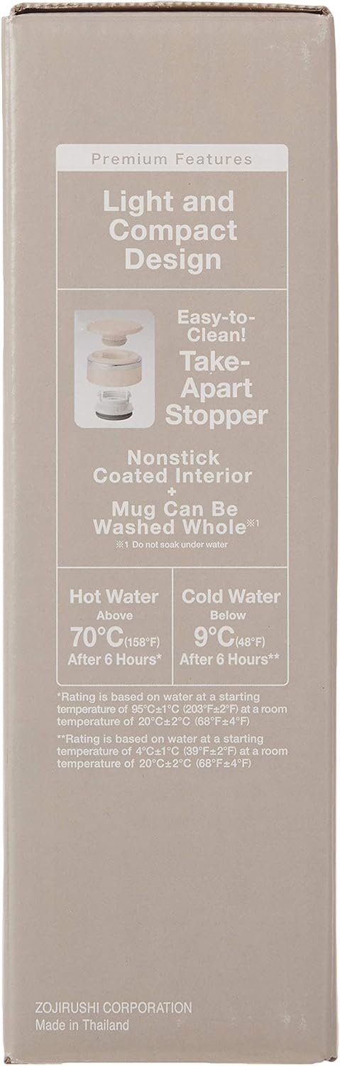 image:imageZojirushi Stainless Steel Travel Mug with Tea Leaf Filter 16Ounce046Liter Deep BluePink Champagne