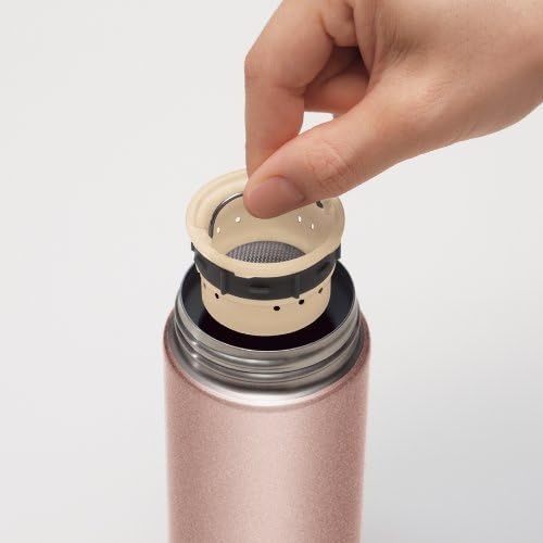 image:imageZojirushi Stainless Steel Travel Mug with Tea Leaf Filter 16Ounce046Liter Deep BluePink Champagne