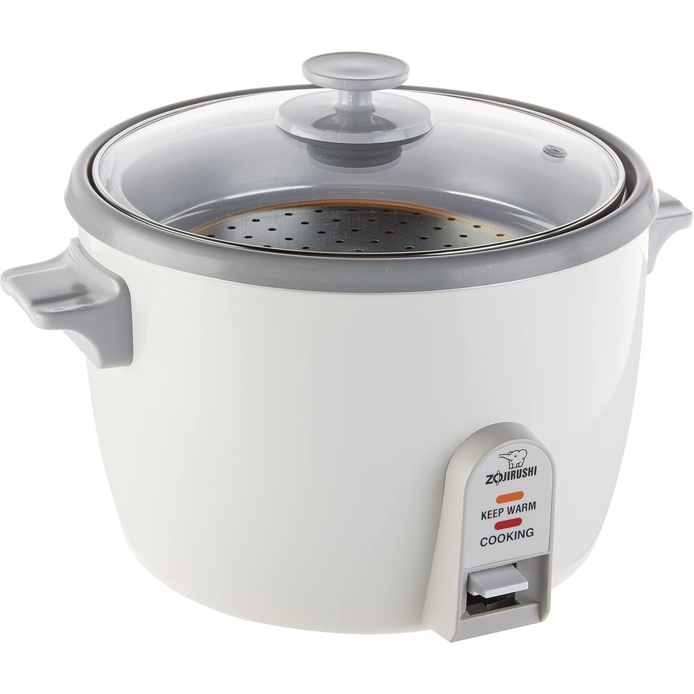 image:imageZojirushi 3 Cup Rice CookerSteamer White10Cup