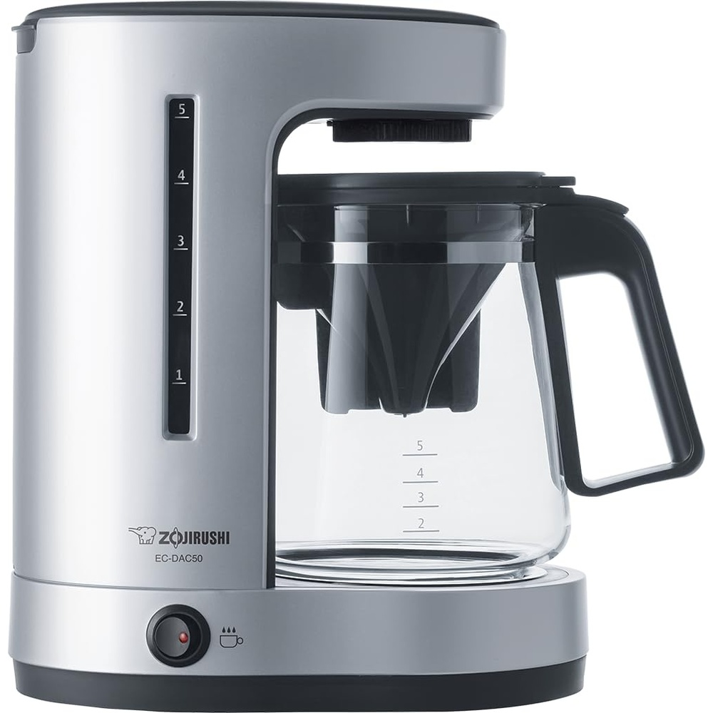 image:imageZojirushi ECDAC50RA ZUTTO Coffee Maker 5 Cups Red PFASfreeSilver