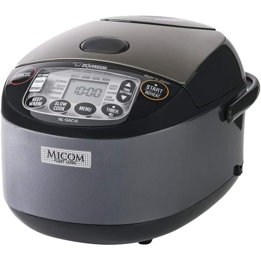 image:imageZojirushi NLGAC10BM 55 Cup Uncooked Umami Micom Rice Cooker and Warmer Metallic Black55Cup