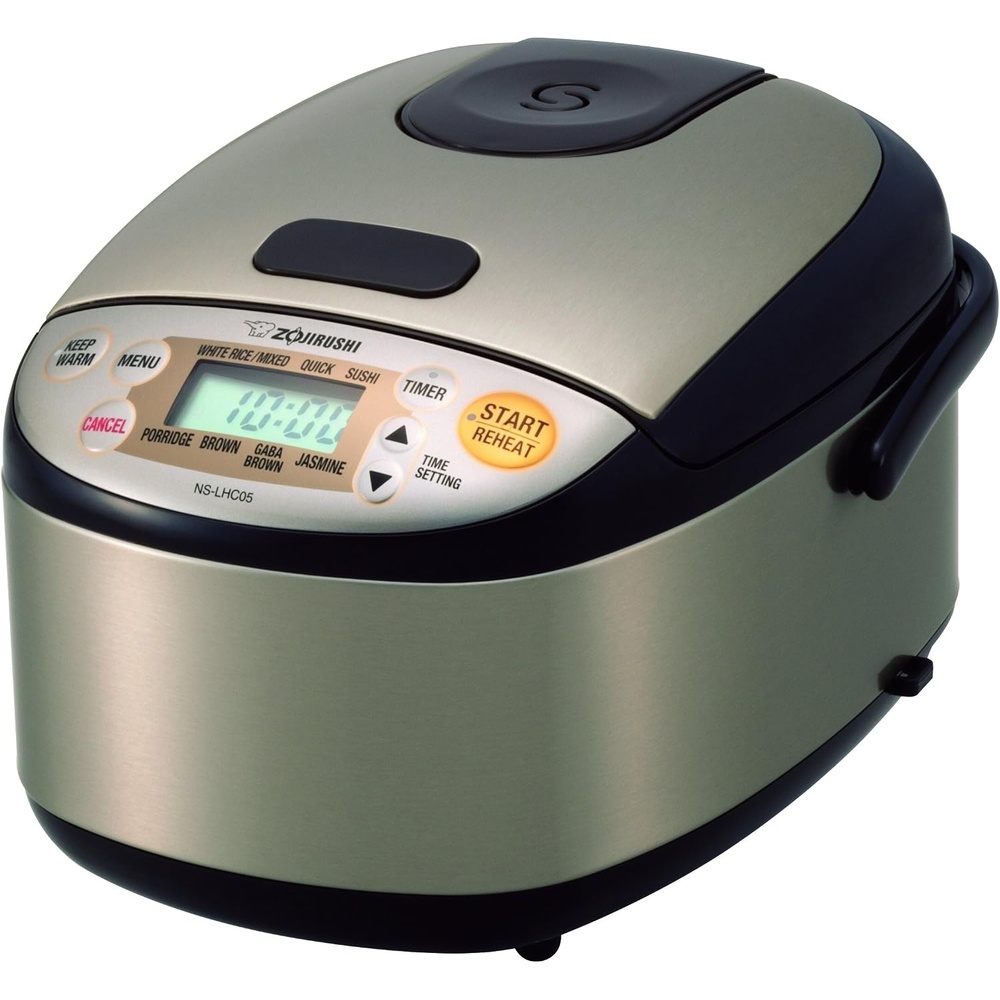 image:imageZojirushi NSLHC05 Micom Rice Cooker amp Warmer Stainless Dark Brown 3 Cups Uncooked