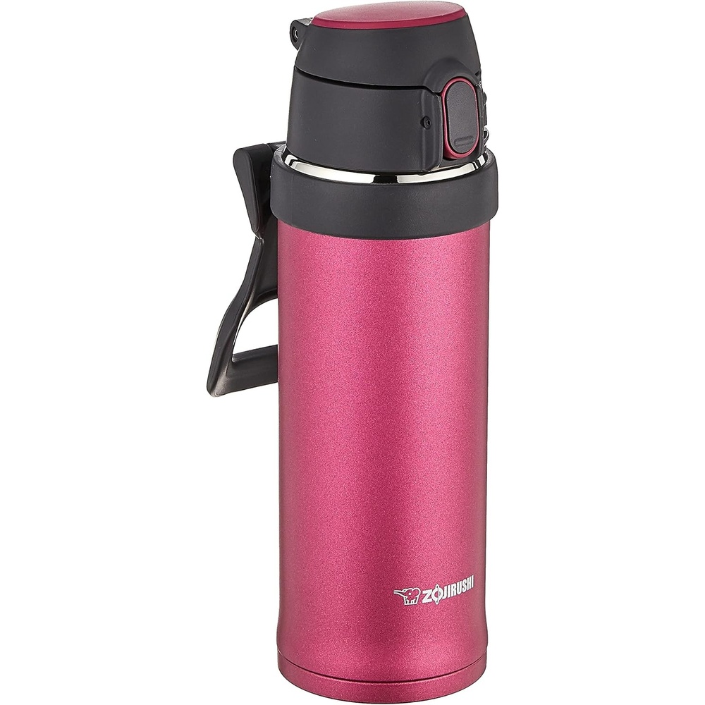 image:imageZojirushi SMQHE60GK FlipandGo Stainless Mug 20Ounce TealHibiscus Red
