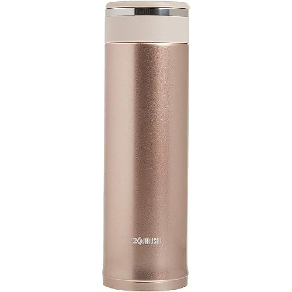 image:imageZojirushi Stainless Steel Travel Mug with Tea Leaf Filter 16Ounce046Liter Deep BluePink Champagne