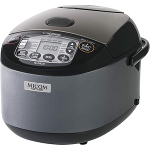 image:imageZojirushi NLGAC10BM 55 Cup Uncooked Umami Micom Rice Cooker and Warmer Metallic Black10Cup