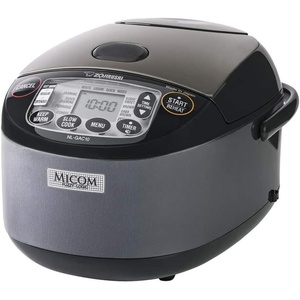 image:imageZojirushi NLGAC10BM 55 Cup Uncooked Umami Micom Rice Cooker and Warmer Metallic Black55Cup