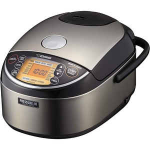image:imageZojirushi NPNWC10XB 55Cup Pressure Induction Heating Rice Cooker and Warmer Stainless Black