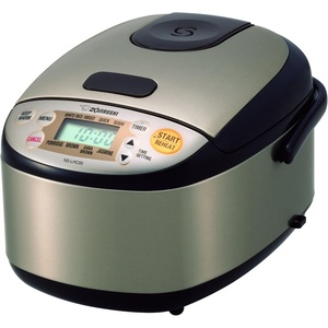 image:imageZojirushi NSLHC05 Micom Rice Cooker amp Warmer Stainless Dark Brown 3 Cups Uncooked